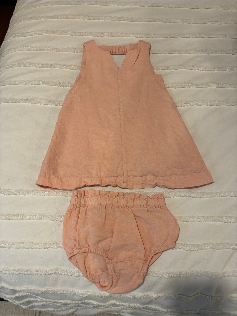 Banana Republic Peach Pink Sleeveless Dress with Bloomers